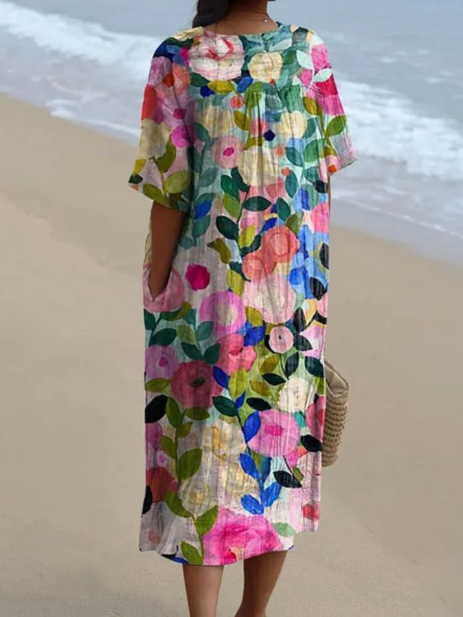 Heidi-Mode | Buntes Blumenkleid