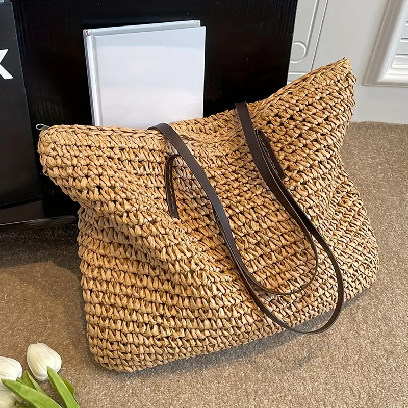 Heidi-Mode | Große Gewebte Tragetasche Tasche Im Bohemian-Beachy-Stil - Image 5