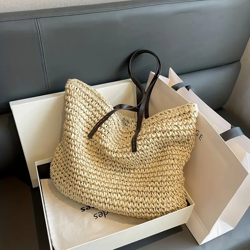 Heidi-Mode | Große Gewebte Tragetasche Tasche Im Bohemian-Beachy-Stil - Image 9