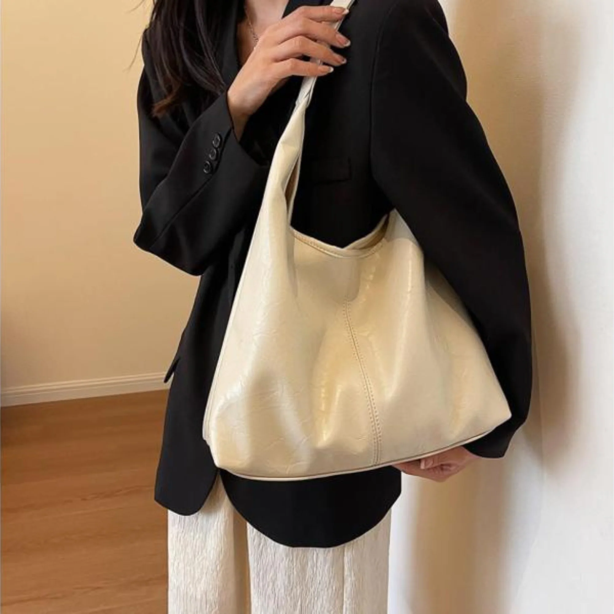 Heidi-Mode | Groß Kunstleder Umhängetasche Damenhandtasche - Image 3