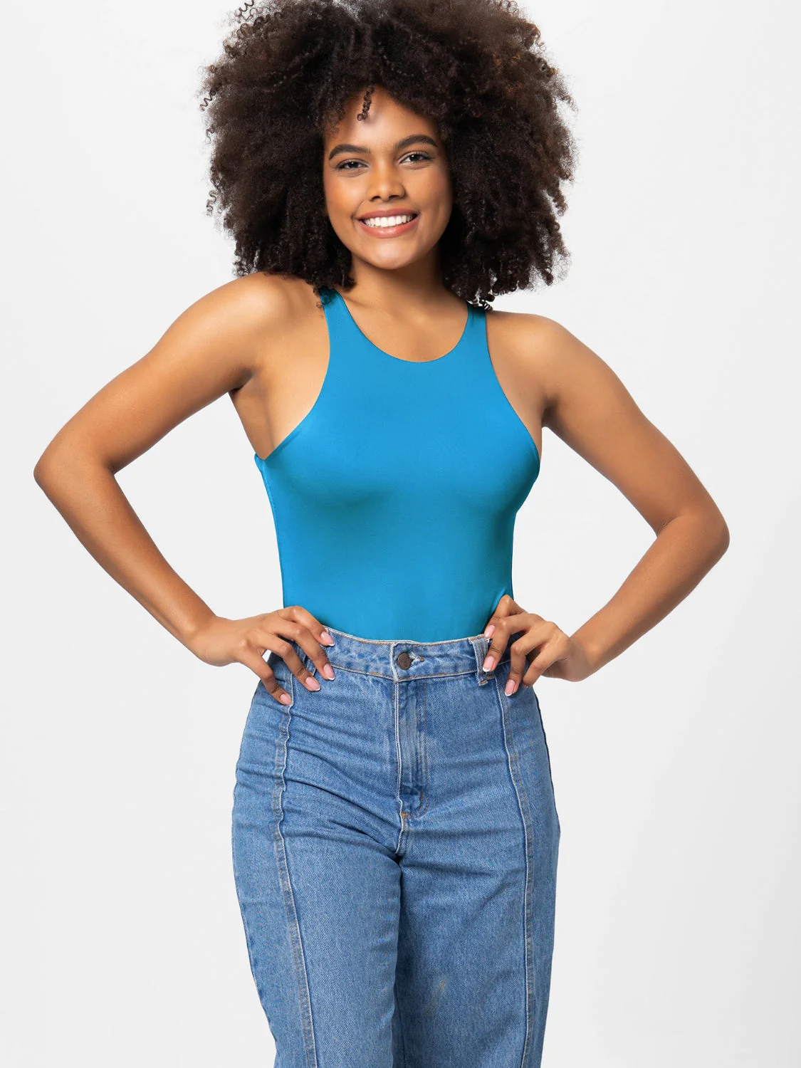 Heidi-Mode | Vollgröße Rundhalsweite Träger Bodysuit - Image 9