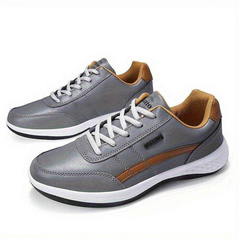 Heidi-Mode | Große Größen Einfarbige Herrensneaker mit Weicher Rutschfester Sohle - Image 6