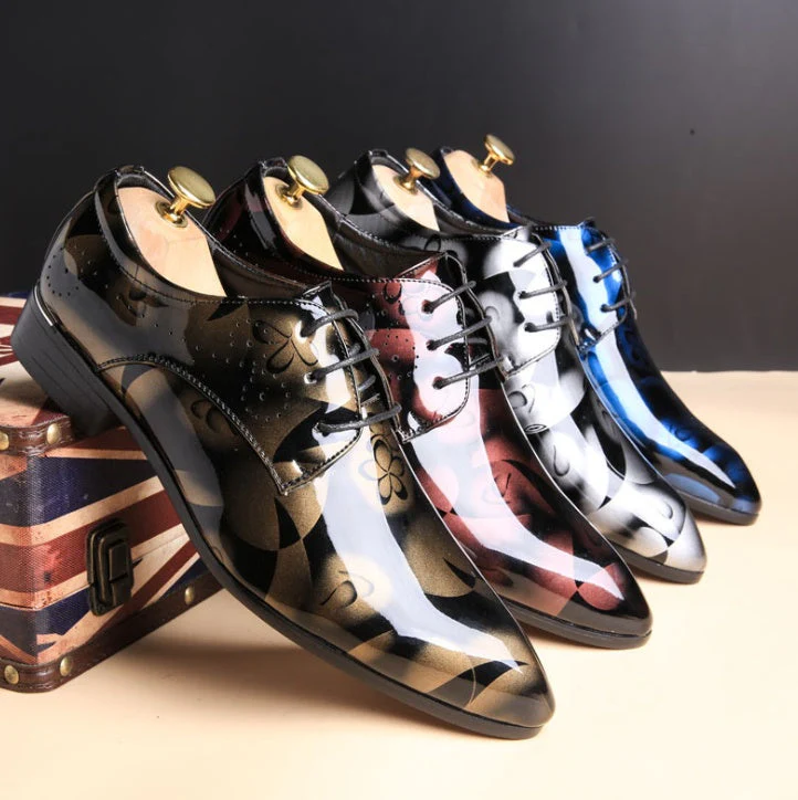 Heidi-Mode | Große Herren Business Freizeitschuhe Aus Glanzleder - Image 2
