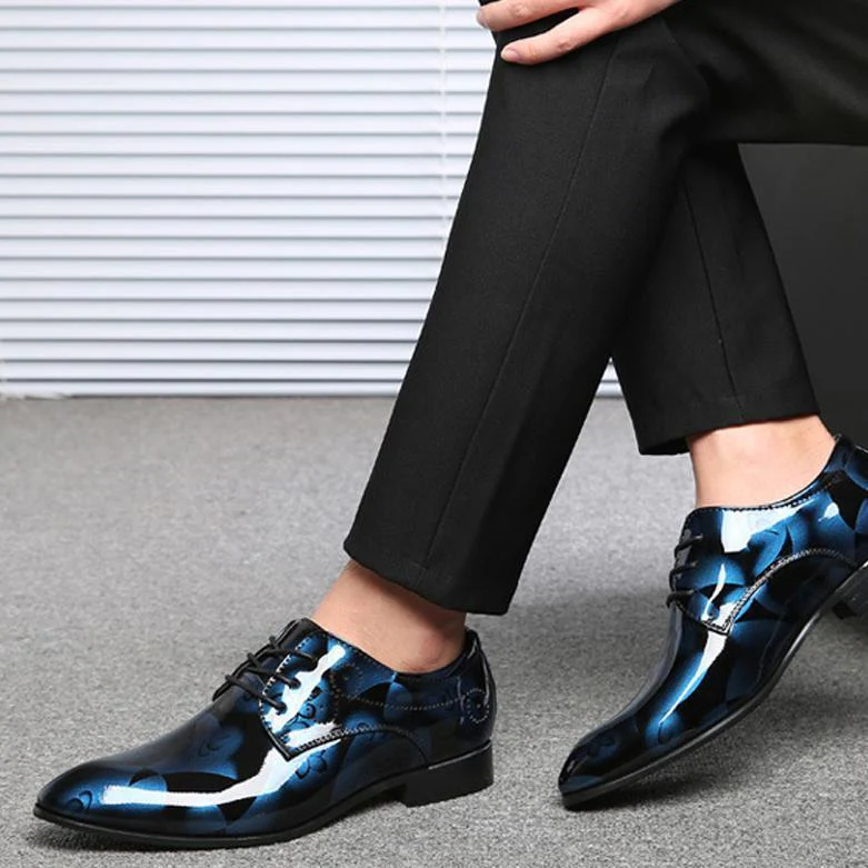 Heidi-Mode | Große Herren Business Freizeitschuhe Aus Glanzleder - Image 5