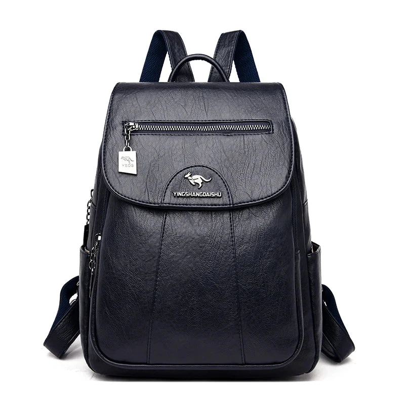 Heidi-Mode | Großer Leder Rucksack mit Diebstahlschutz für Damen - Image 10