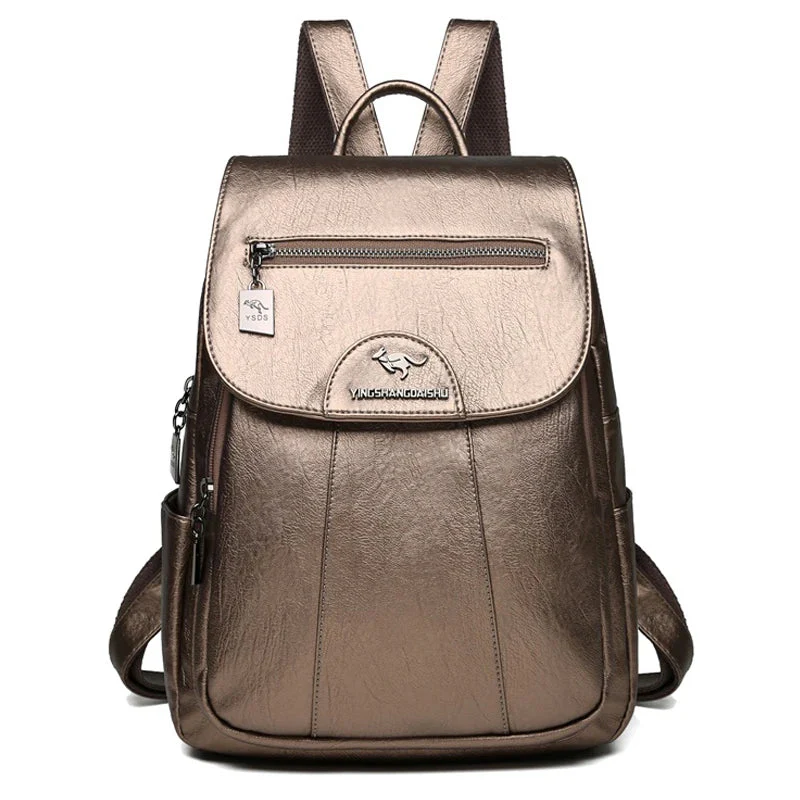 Heidi-Mode | Großer Leder Rucksack mit Diebstahlschutz für Damen - Image 12