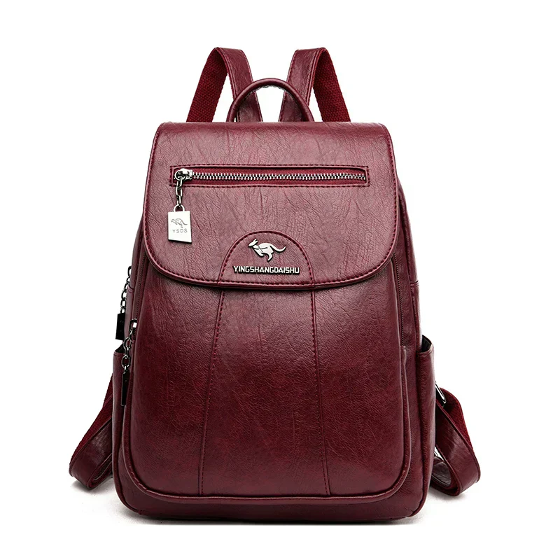 Heidi-Mode | Großer Leder Rucksack mit Diebstahlschutz für Damen - Image 8