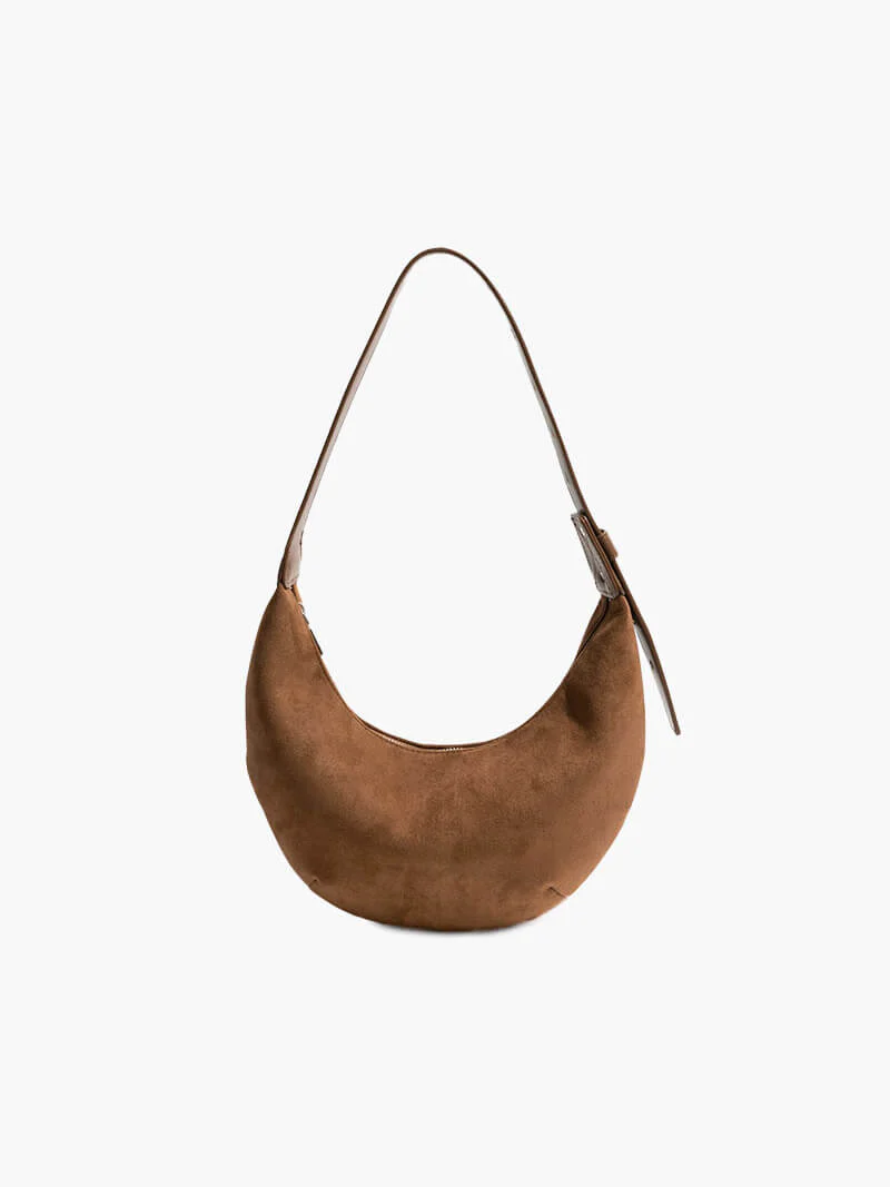 Heidi-Mode | Halbmond Tasche Aus Wildleder - Image 2