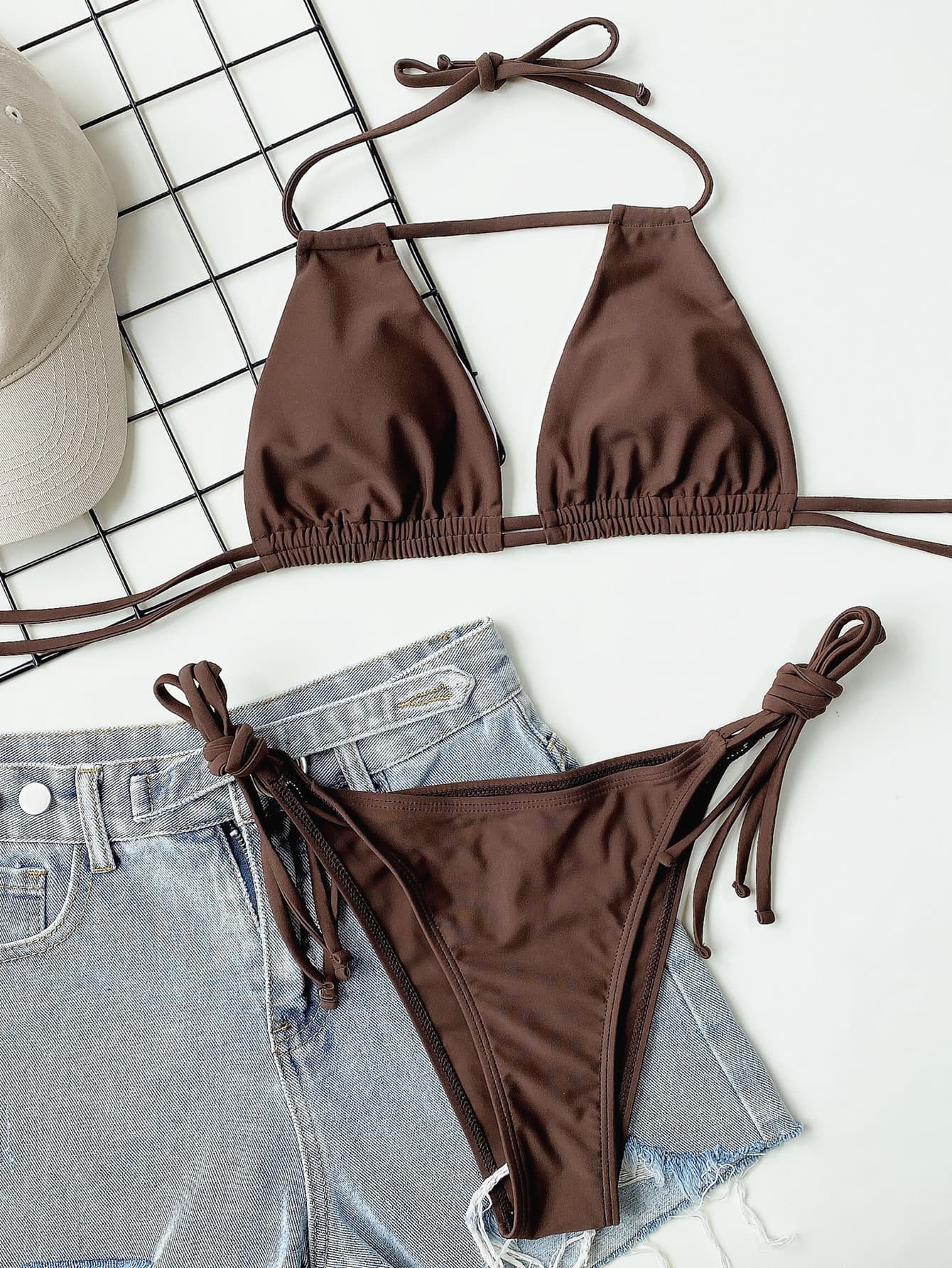 Heidi-Mode | Strapless Ruched Bikini Set