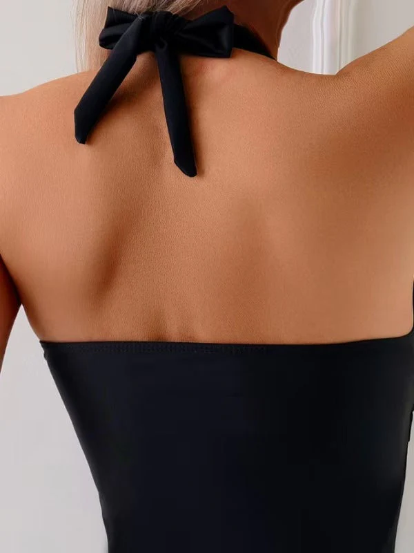 Heidi-Mode | Halterneck Tankini Satz mit Kordelzug für Damen - Image 4