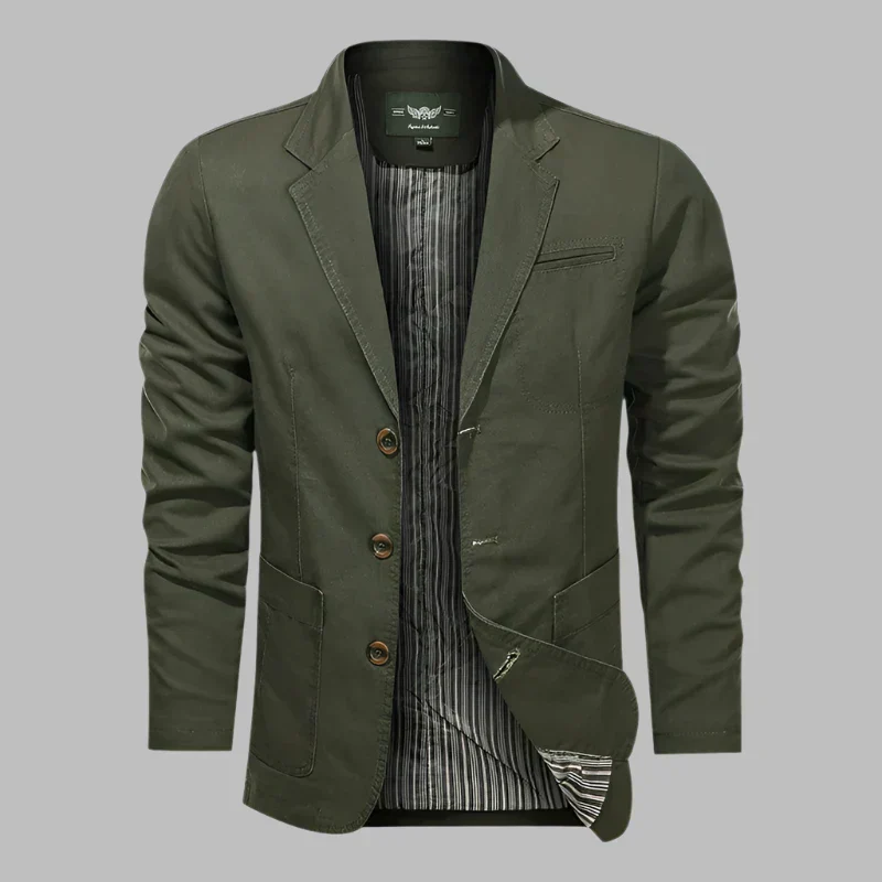 Heidi-Mode | Herbstlicher Herrenblazer mit Knöpfen - Image 4