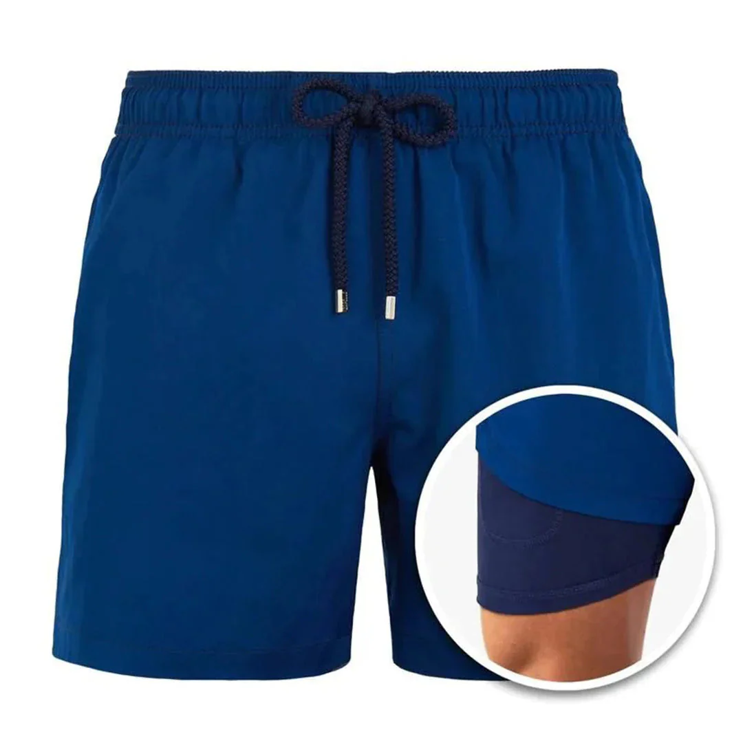 Heidi-Mode | Herren 2 Lagige Schwimmshort Stilvolle Badebekleidung für Männer - Image 4