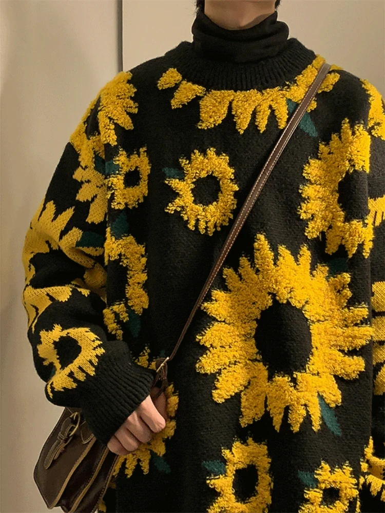 Heidi-Mode | Herren-Baggy-Pullover für Frühling und Herbst Im Japanischen Retro-Stil - Image 2