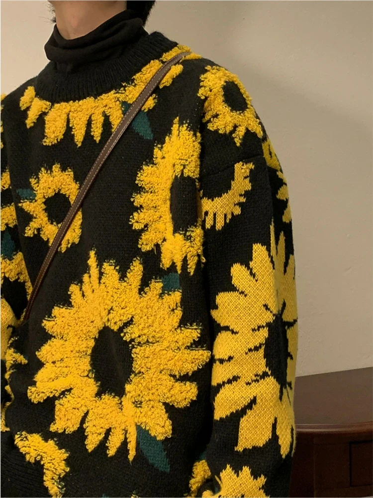 Heidi-Mode | Herren-Baggy-Pullover für Frühling und Herbst Im Japanischen Retro-Stil - Image 3