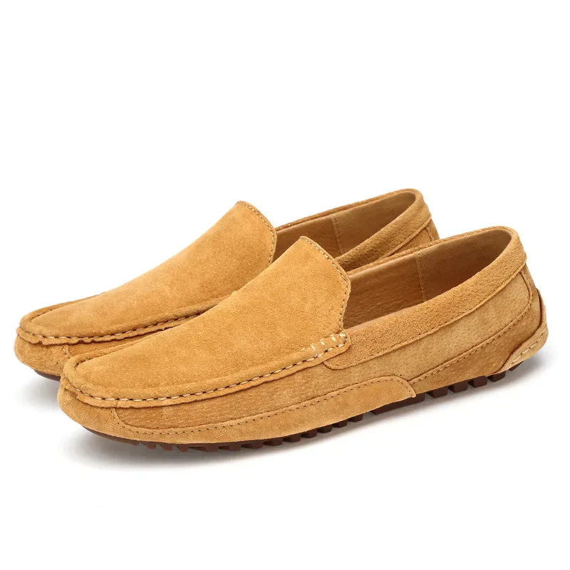 Heidi-Mode | Herren Beige Mokassins Bequem