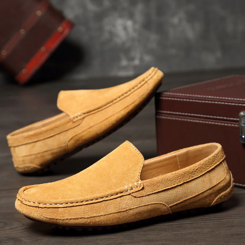 Heidi-Mode | Herren Beige Mokassins Bequem - Image 9