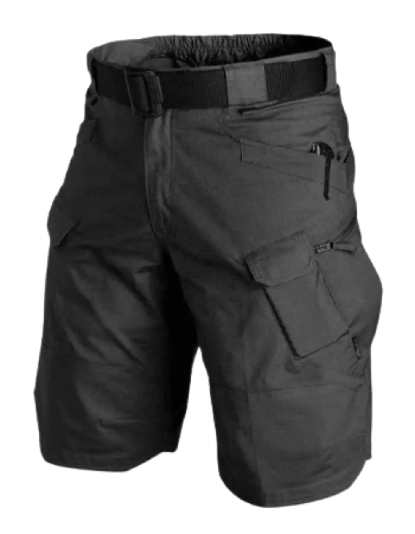 Heidi-Mode | Herren Bequeme Cargo Shorts Schwarz - Image 2