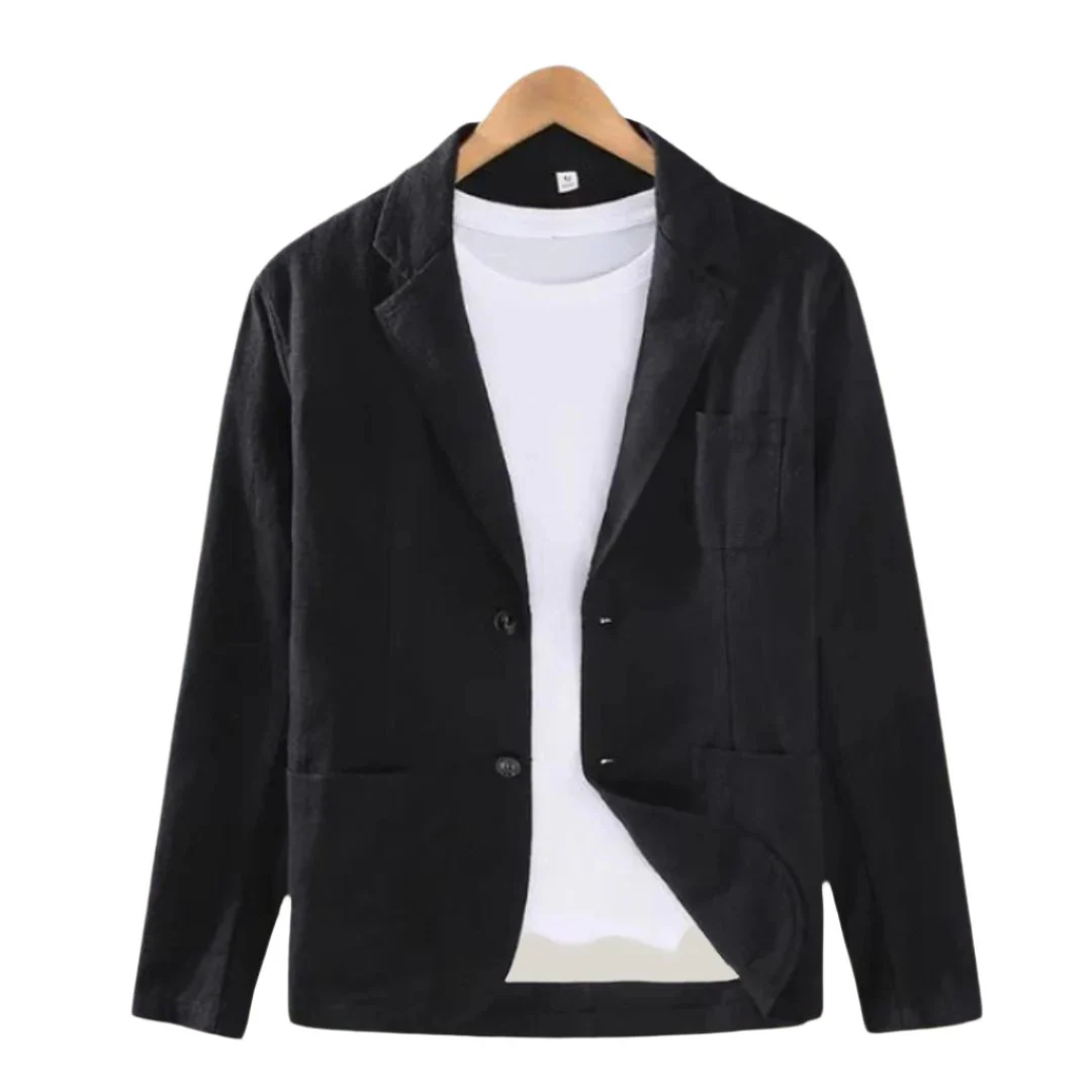 Heidi-Mode | Herren Eleganter Italienischer Leinenblazer Charmante Jacke für Männer - Image 6
