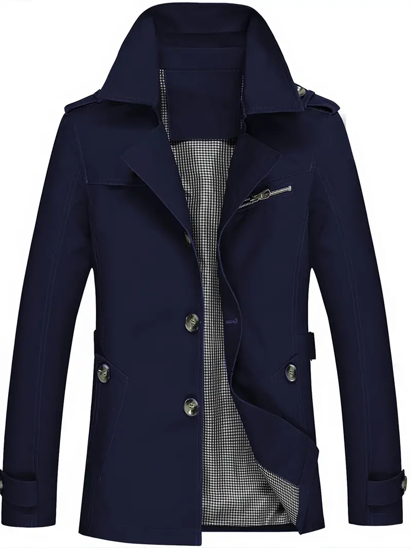 Heidi-Mode | Herren Große Größe Baumwollwindjacke für Frühling und Herbst - Image 10