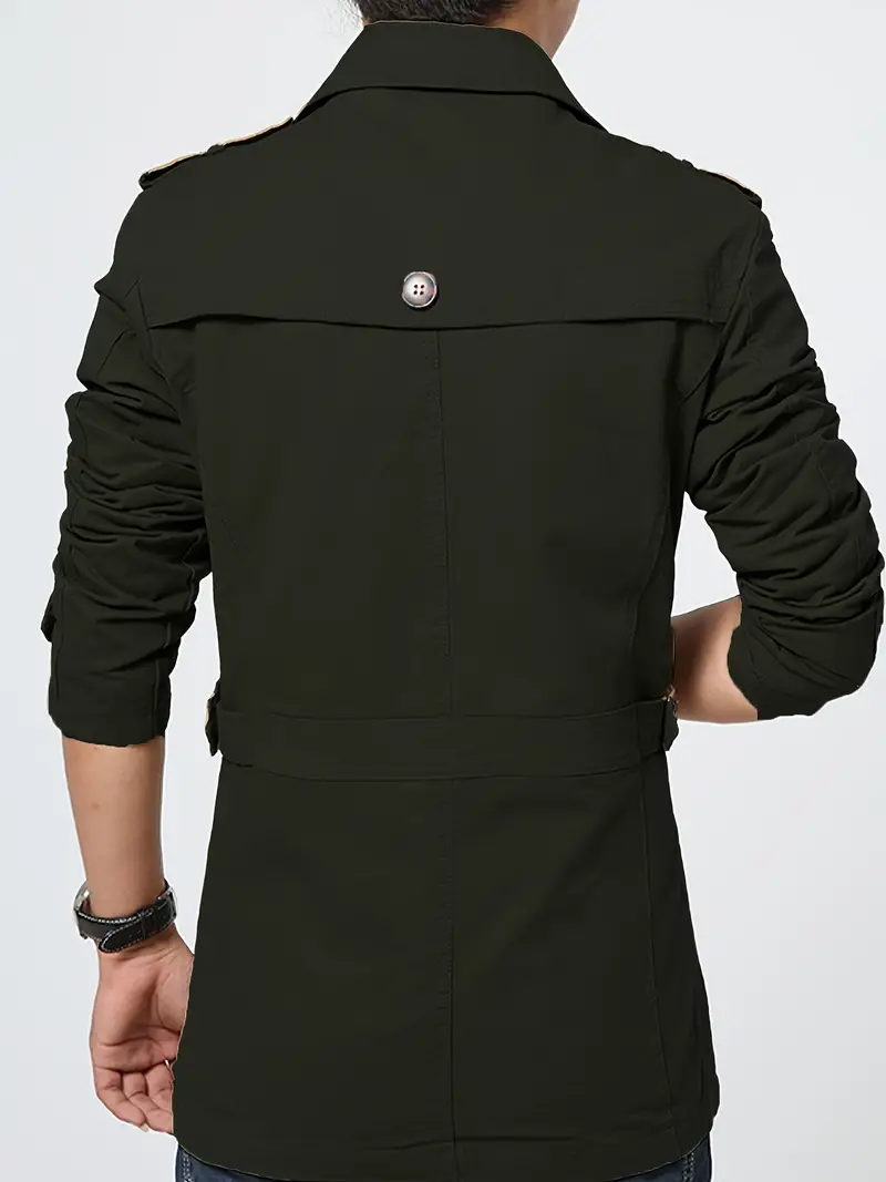 Heidi-Mode | Herren Große Größe Baumwollwindjacke für Frühling und Herbst - Image 4