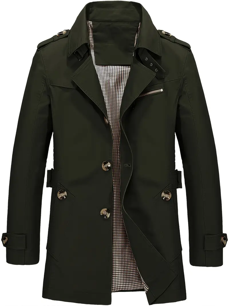 Heidi-Mode | Herren Große Größe Baumwollwindjacke für Frühling und Herbst - Image 7