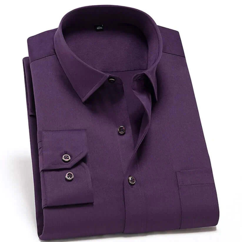Heidi-Mode | Herren Langarm Hemd Stretch - Image 10