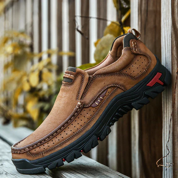 Heidi-Mode | Herren-Laufschuhe Aus Leder, Leicht, Atmungsaktiv, Freizeitschuhe Zum Hineinschlüpfen - Image 2