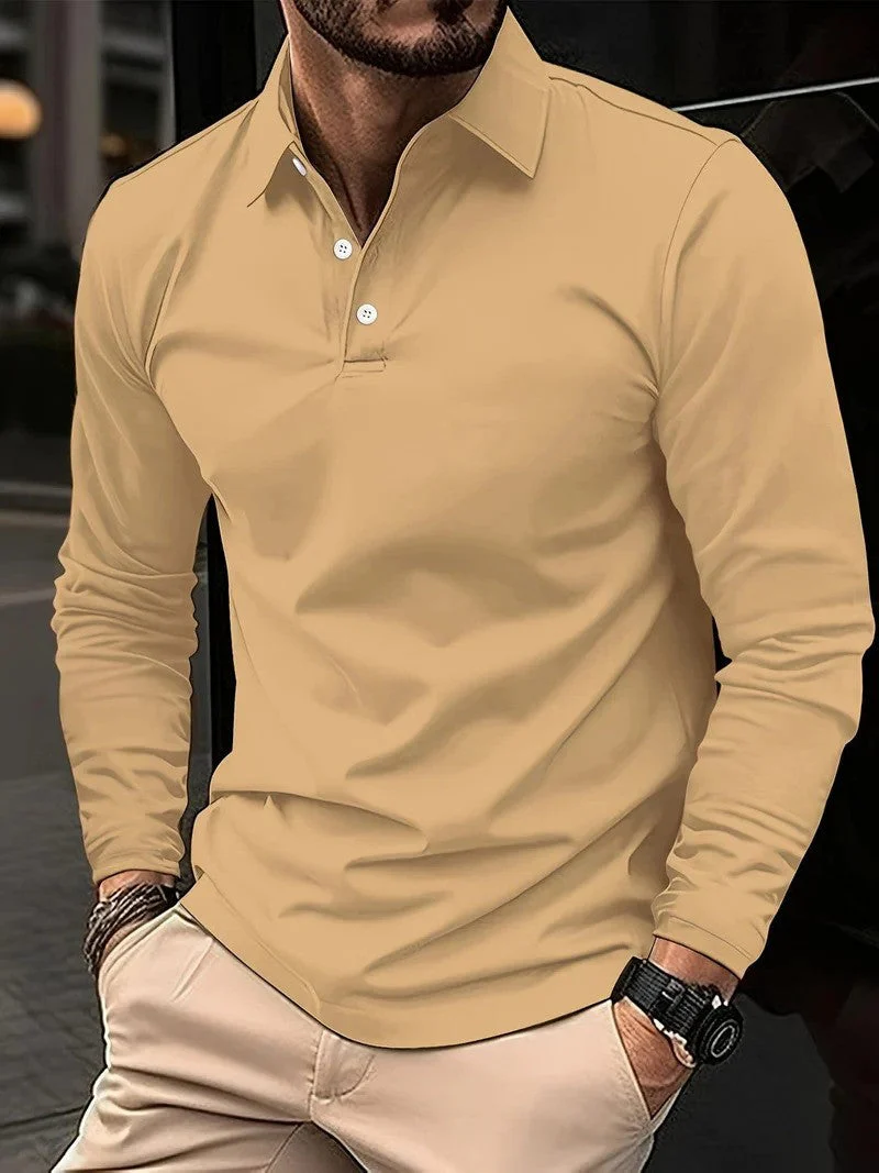 Heidi-Mode | Herren Poloshirt Langarm Klassisch - Image 5