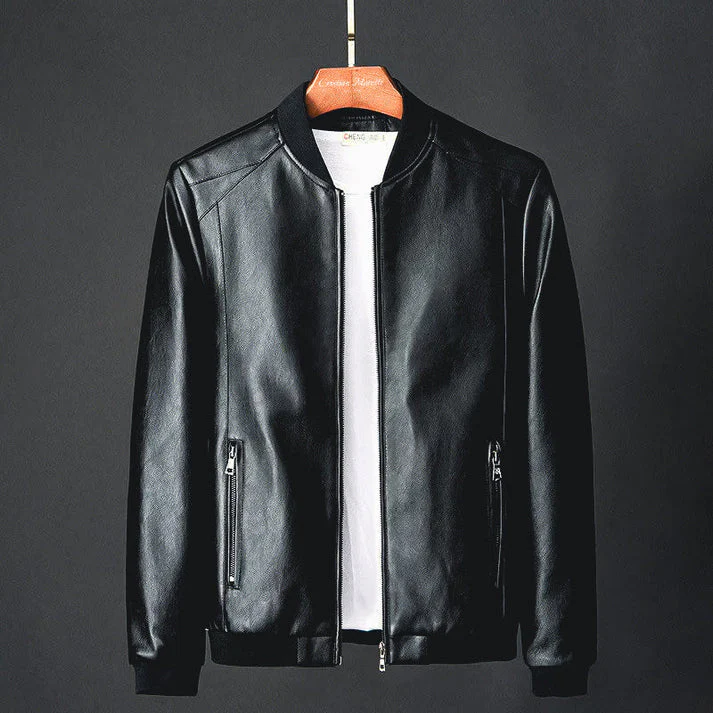 Heidi-Mode | Stylische Herren-Lederjacke aus Kunstleder mit präzisen Details - Image 4