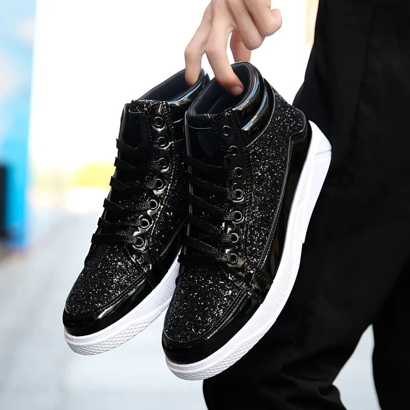 Heidi-Mode | Herren Basket Schuhe mit Glänzendem Effekt - Image 14