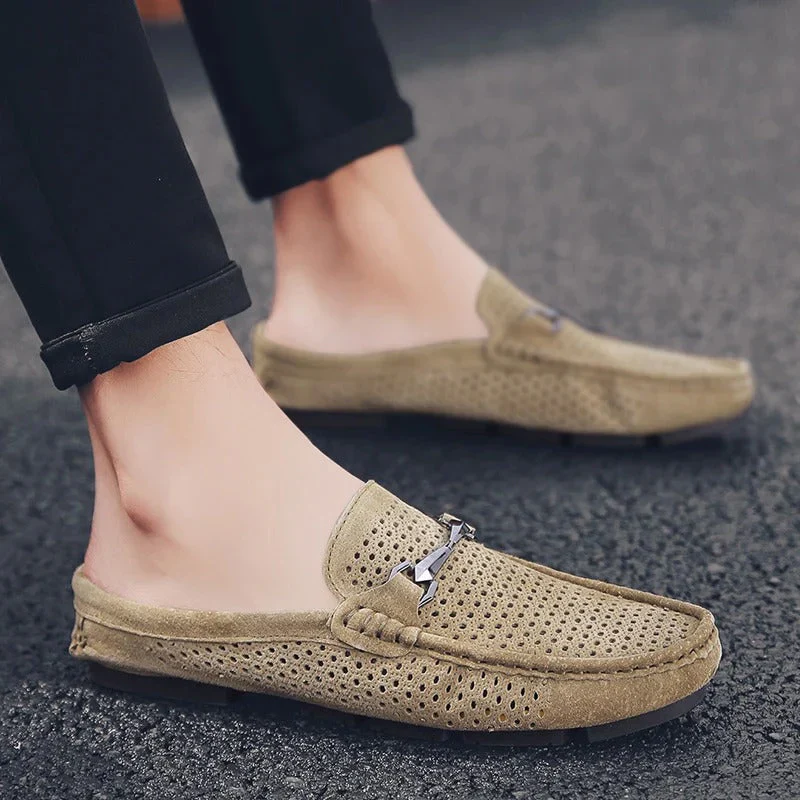 Heidi-Mode | Herren Sommer Mokassins Beige - Image 3