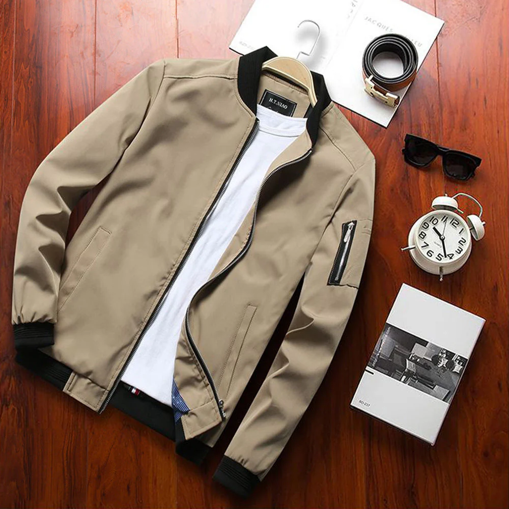 Heidi-Mode | Herren Ubergangsjacke mit Reißverschluss Am Armel - Image 5