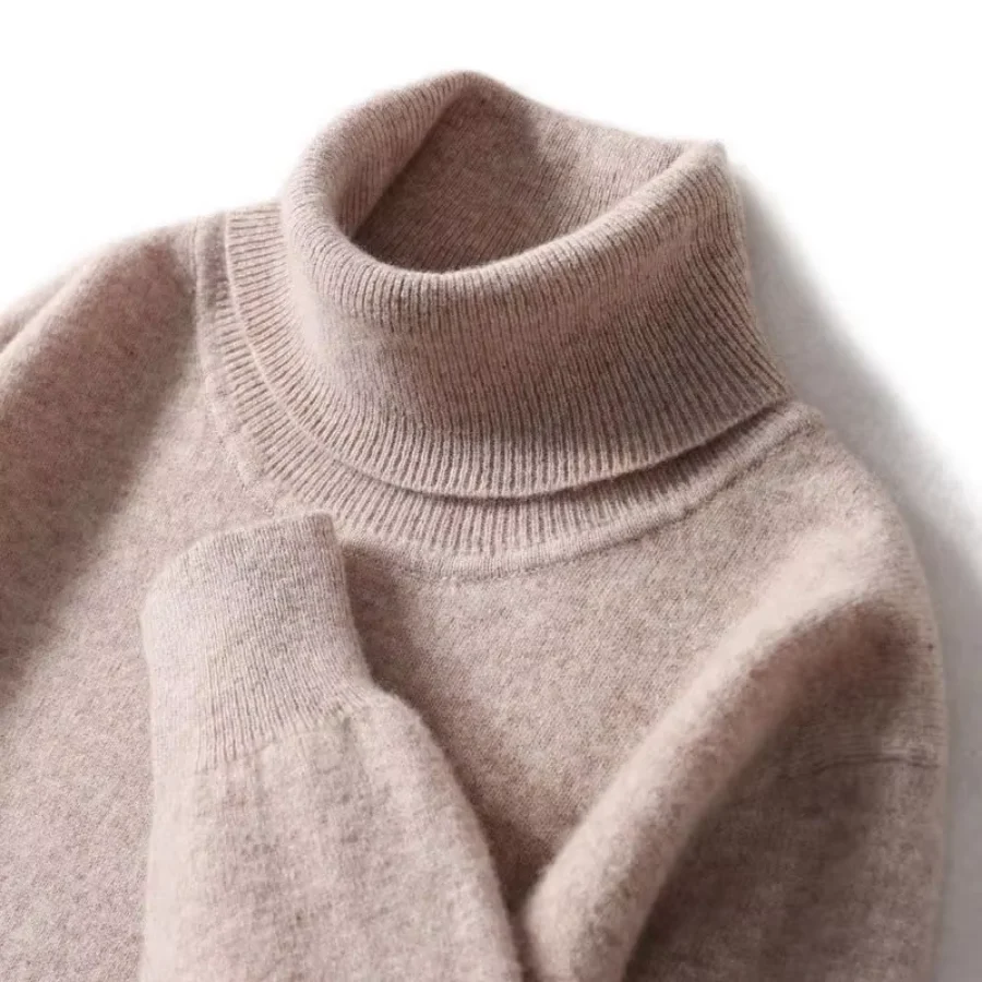 Heidi-Mode | Herren Wollpullover mit Rollkragen und Schlankem Design - Image 15