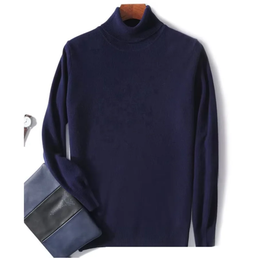 Heidi-Mode | Herren Wollpullover mit Rollkragen und Schlankem Design - Image 22