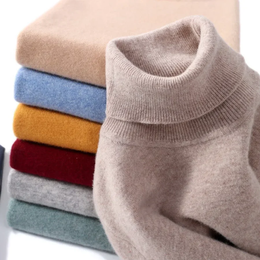 Heidi-Mode | Herren Wollpullover mit Rollkragen und Schlankem Design - Image 25
