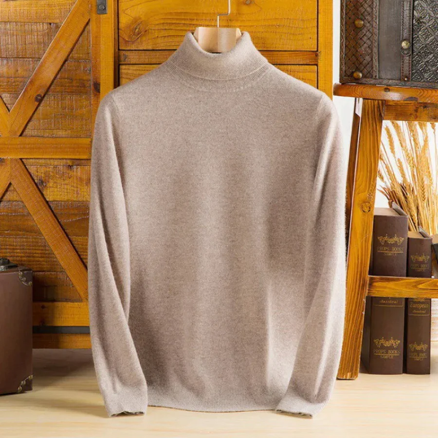 Heidi-Mode | Herren Wollpullover mit Rollkragen und Schlankem Design - Image 34