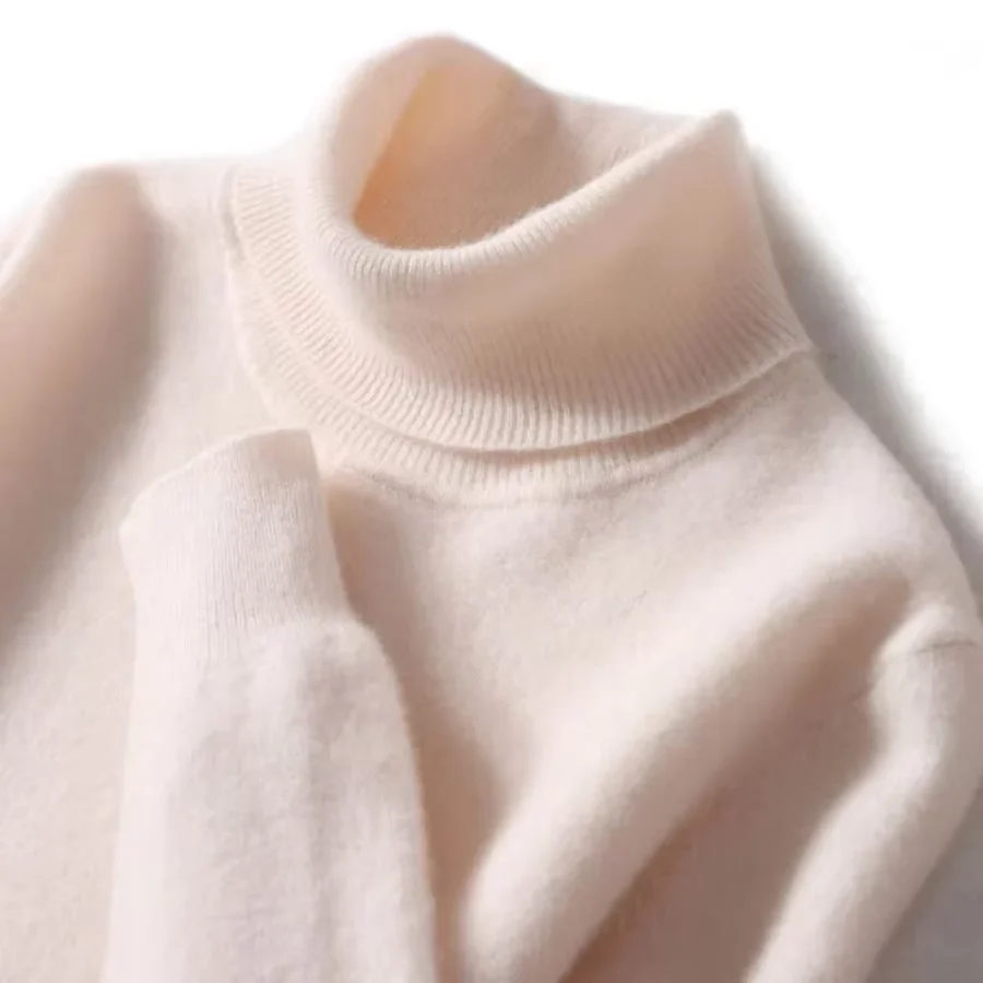 Heidi-Mode | Herren Wollpullover mit Rollkragen und Schlankem Design - Image 8