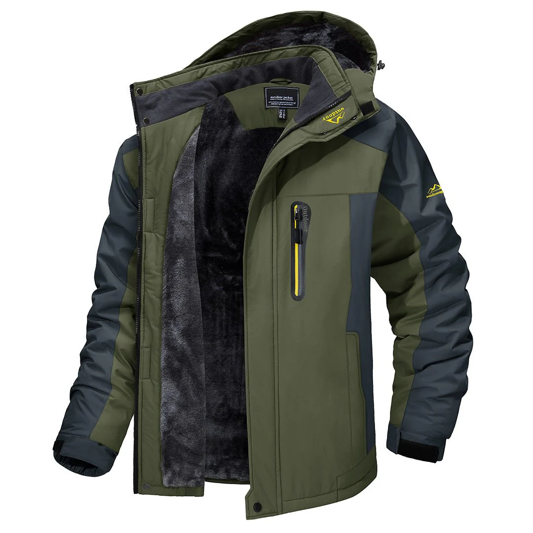Heidi-Mode | Herrenjacke mit Tiefer Kapuze und Praktischen Taschen Stilvoll und Funktional