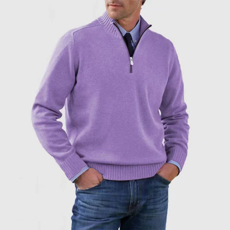 Heidi-Mode | Herrenpullover Mit Halbem Reißverschluss - Image 12