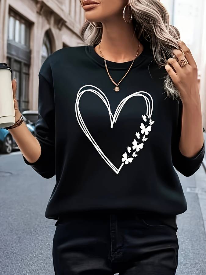 Heidi-Mode | Herzmuster Pullover - Stilvolles Strickteil mit Herzdesign