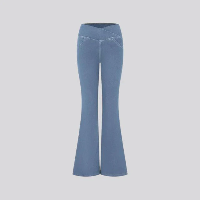 Heidi-Mode | Hoch Taillierte Flare-Leggings - Image 14