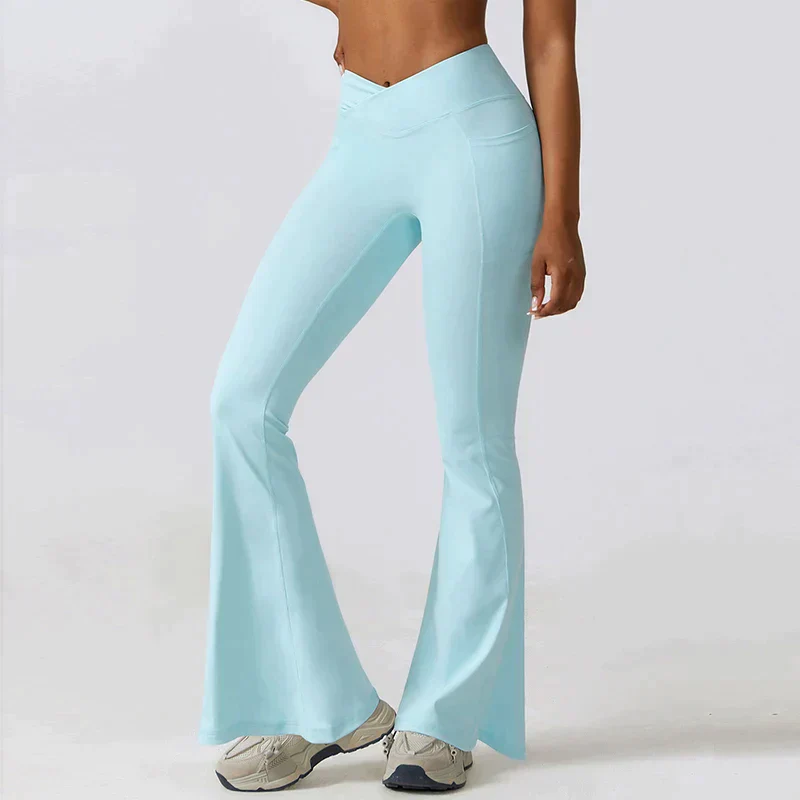 Heidi-Mode | Hoch Taillierte Flare-Leggings - Image 15