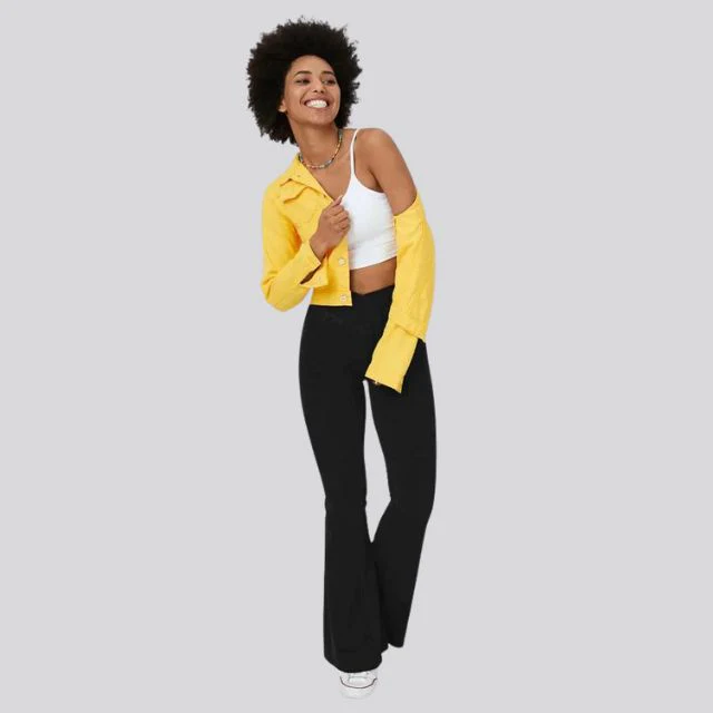 Heidi-Mode | Hoch Taillierte Flare-Leggings - Image 17