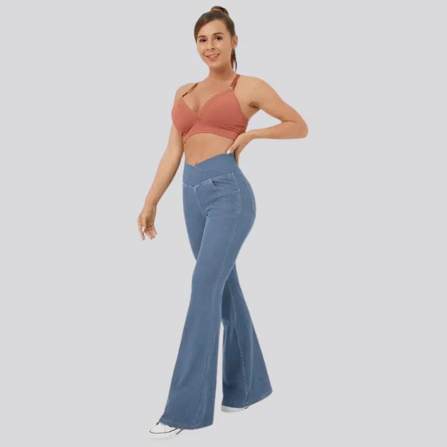 Heidi-Mode | Hoch Taillierte Flare-Leggings - Image 19
