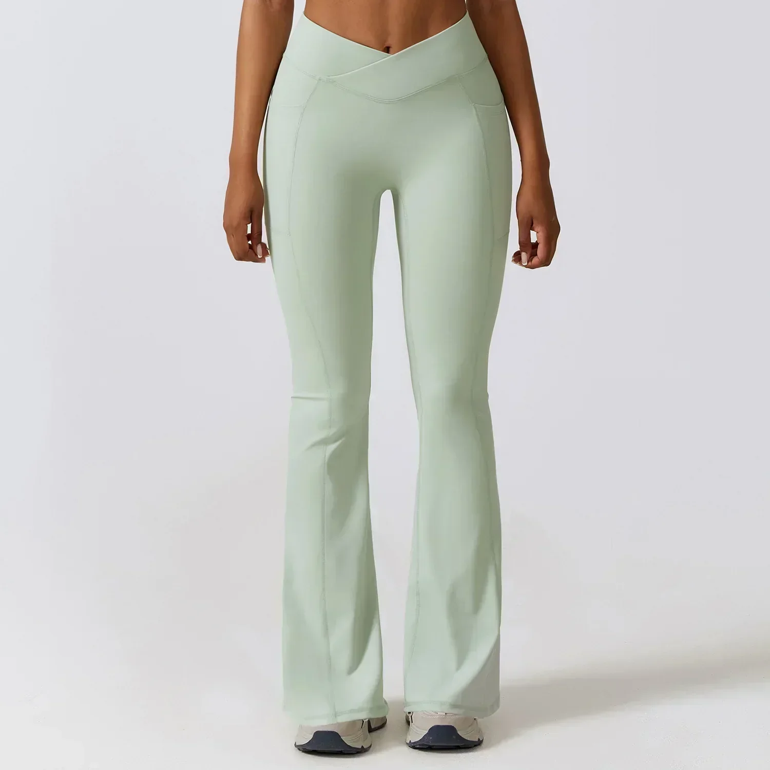 Heidi-Mode | Hoch Taillierte Flare-Leggings - Image 21