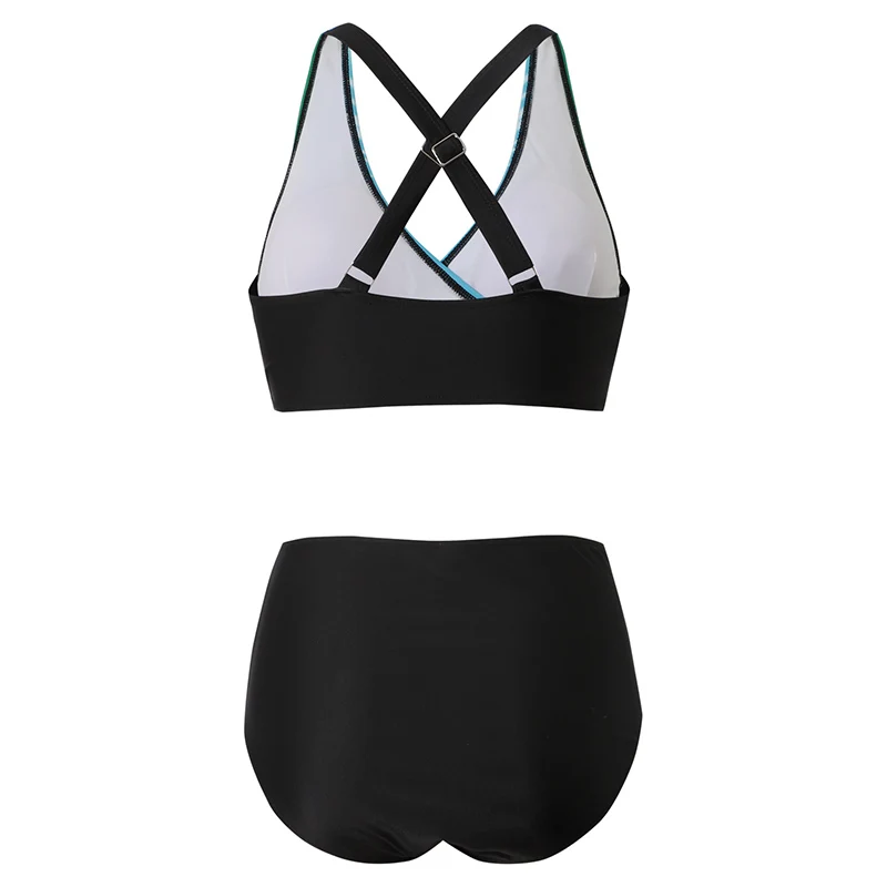 Heidi-Mode | Hoch Tailliertes Push-Up-Halter-Bikini-Set für Damen - Image 5
