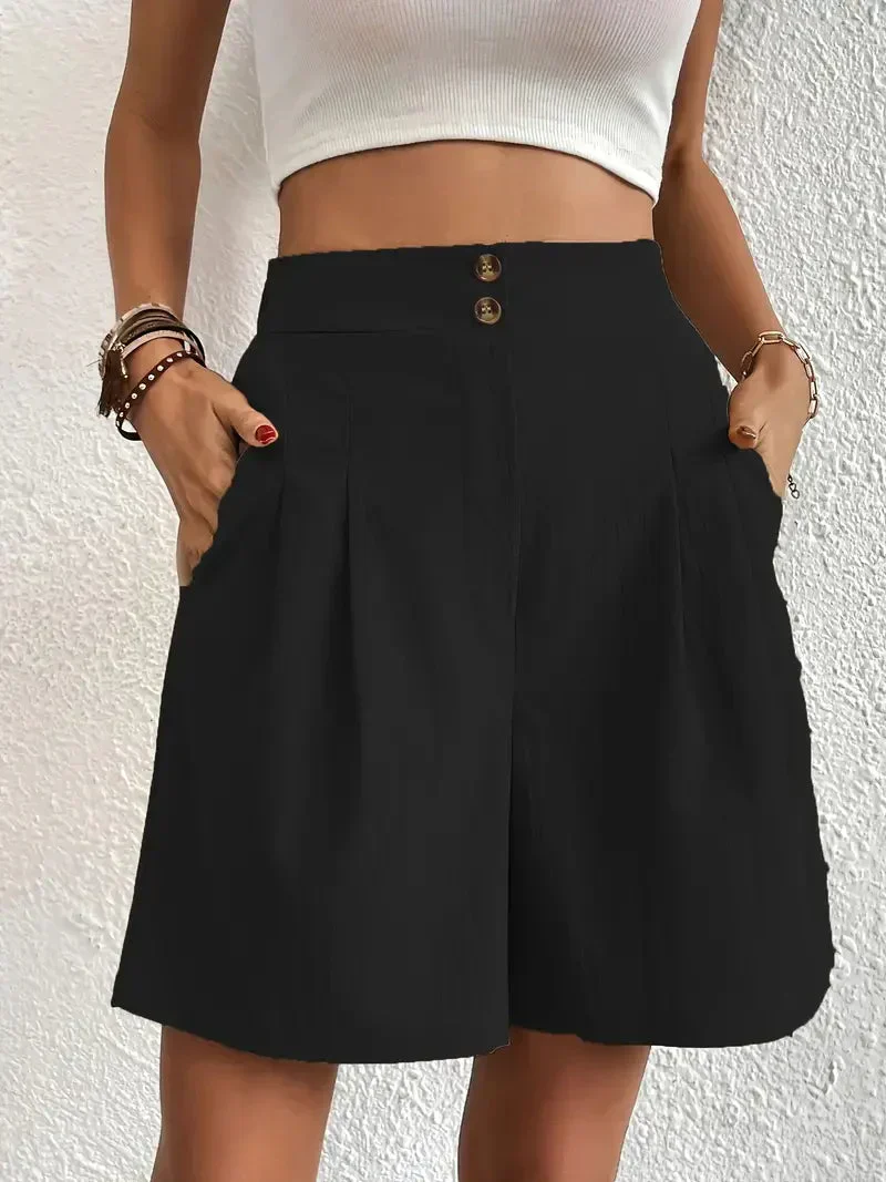 Heidi-Mode | Hochtaillierte Leinenshorts für Damen - Image 11
