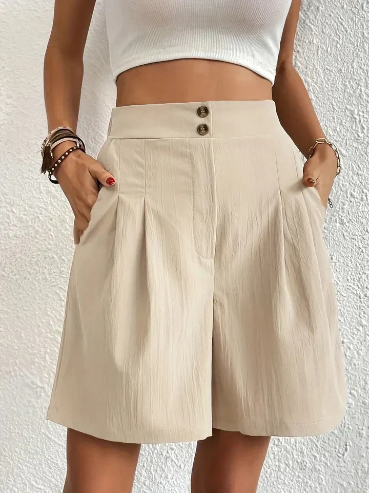 Heidi-Mode | Hochtaillierte Leinenshorts für Damen - Image 12