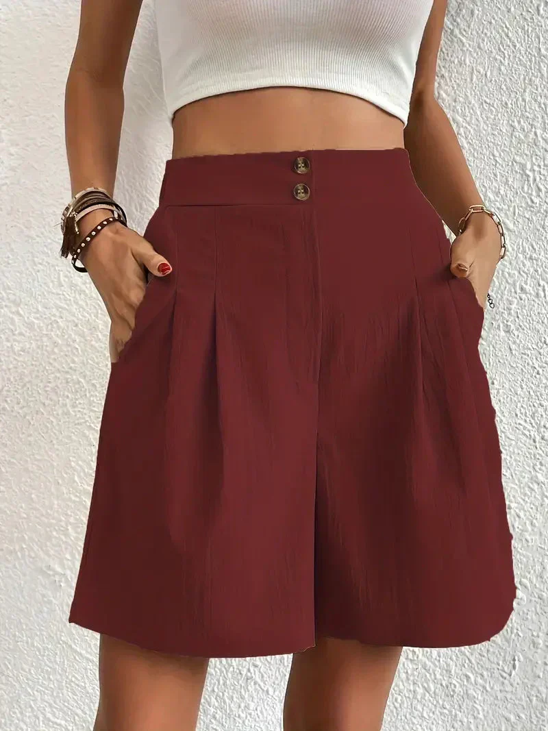 Heidi-Mode | Hochtaillierte Leinenshorts für Damen - Image 16