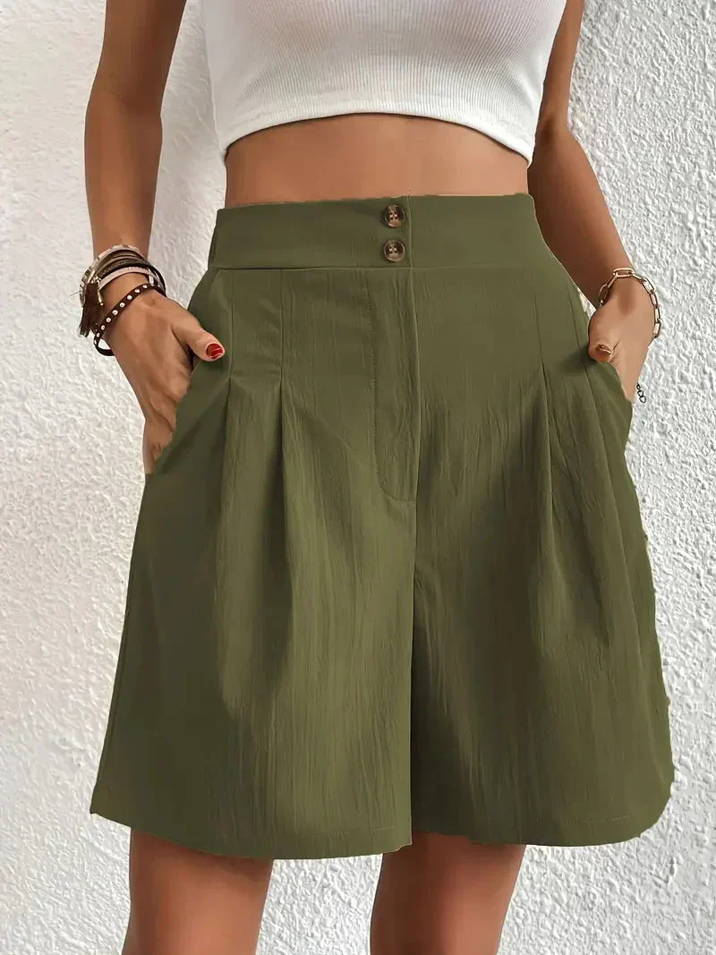 Heidi-Mode | Hochtaillierte Leinenshorts für Damen - Image 17